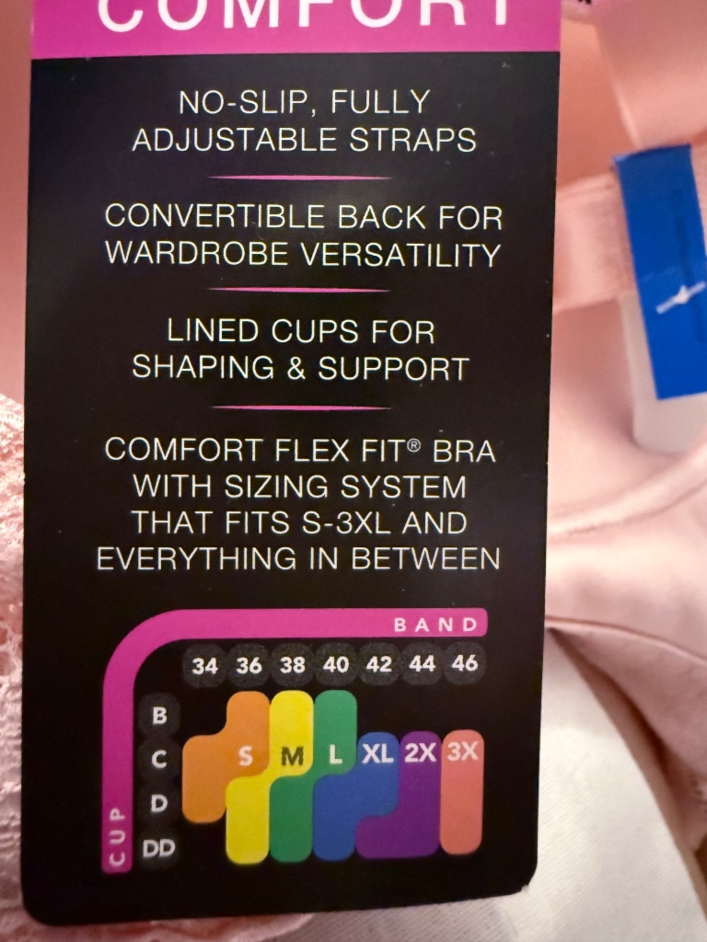 Bundle 5 Brand-NewBras, Bali Lace Desire 1 Rhonda Shear Pinup Bra Wirefree XL - Picture 9 of 10